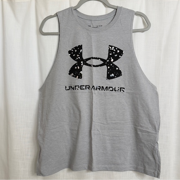 Under Armour Other - Under Armour Gray Sleeveless Workout Tank Mens Size XL